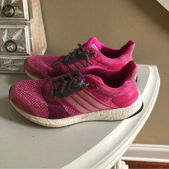 Adidas Ultra boost 4.0  Running Training Shoes Shocking‎ Pink Size 8.5 - Picture 4 of 11